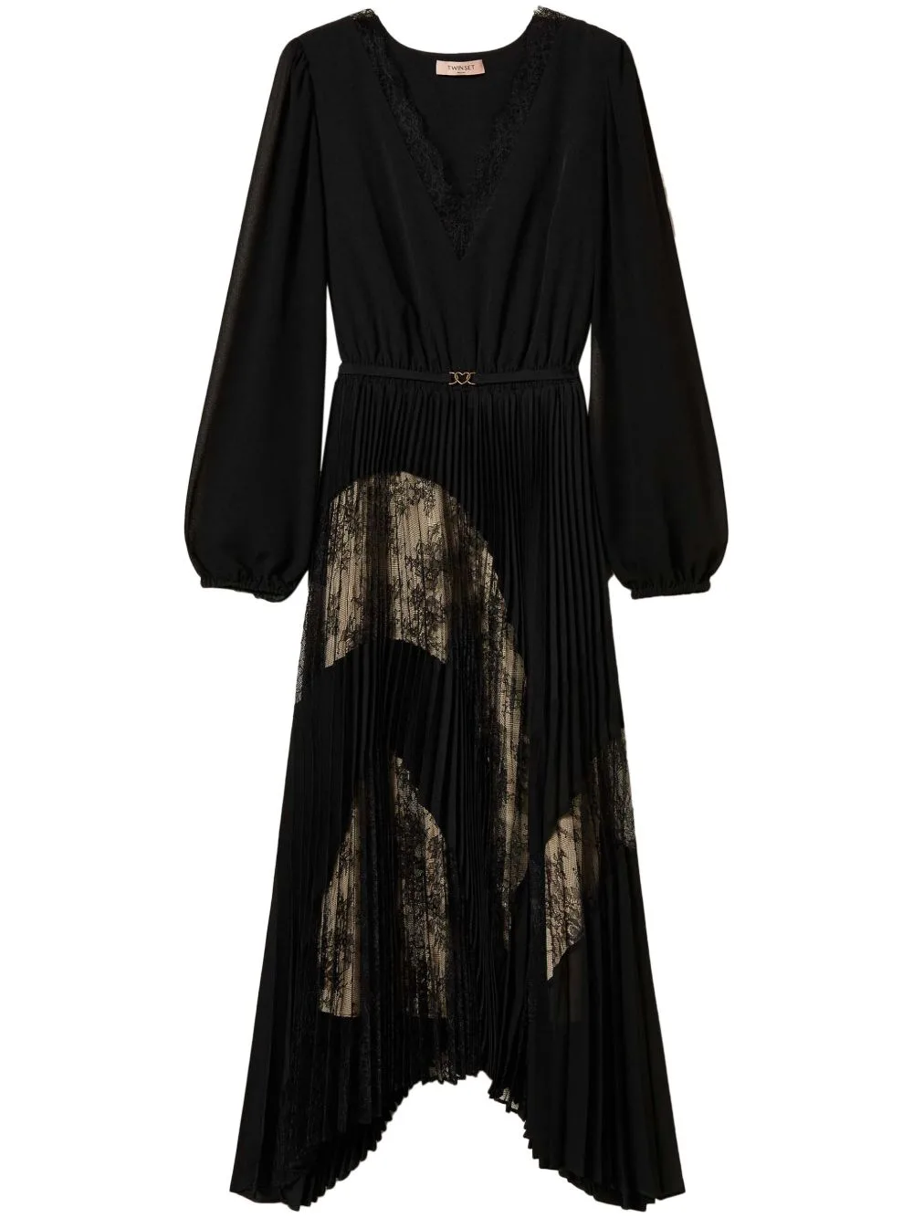 Pleated Georgette Dress by TWINSET
