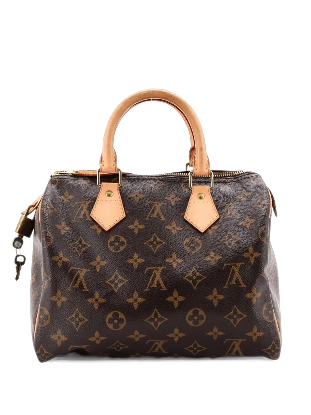 Speedy Handbag Monogram Canvas 25 Satchel by Louis Vuitton Pre-Owned