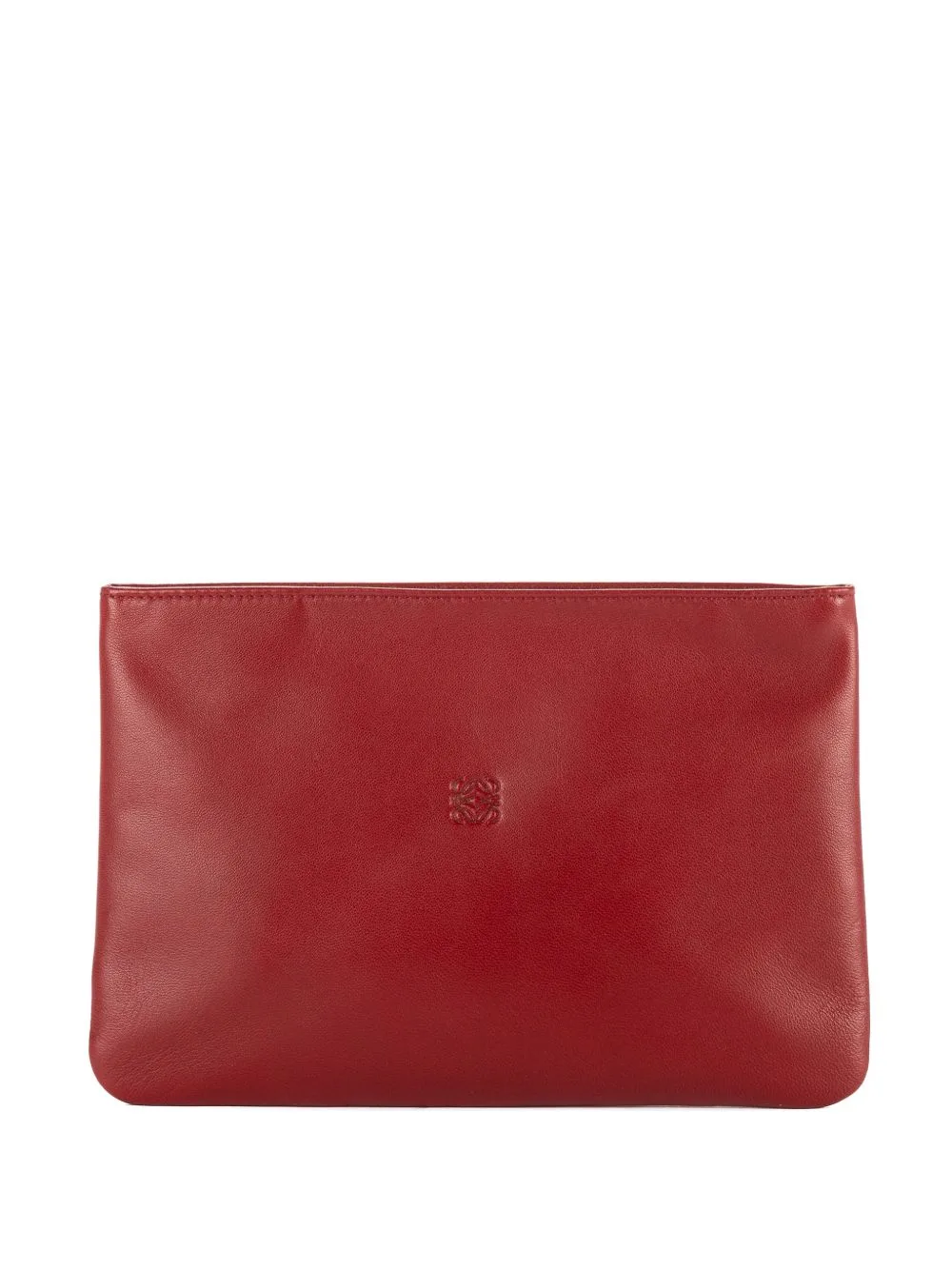 Anagram Embossed Clutch Bag