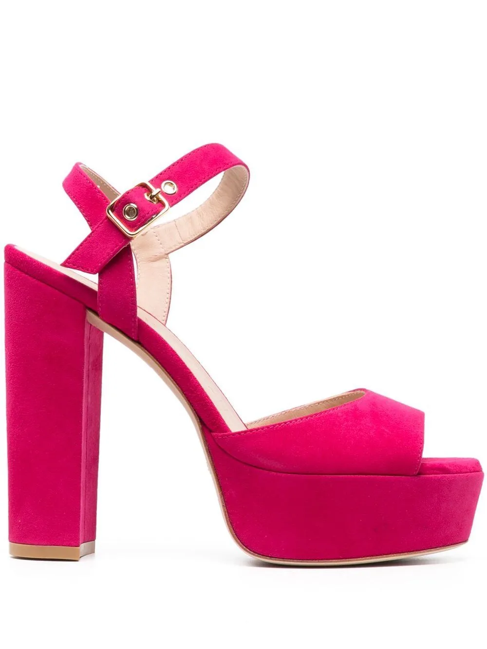 135mm Platform Suede Sandals by Stuart Weitzman