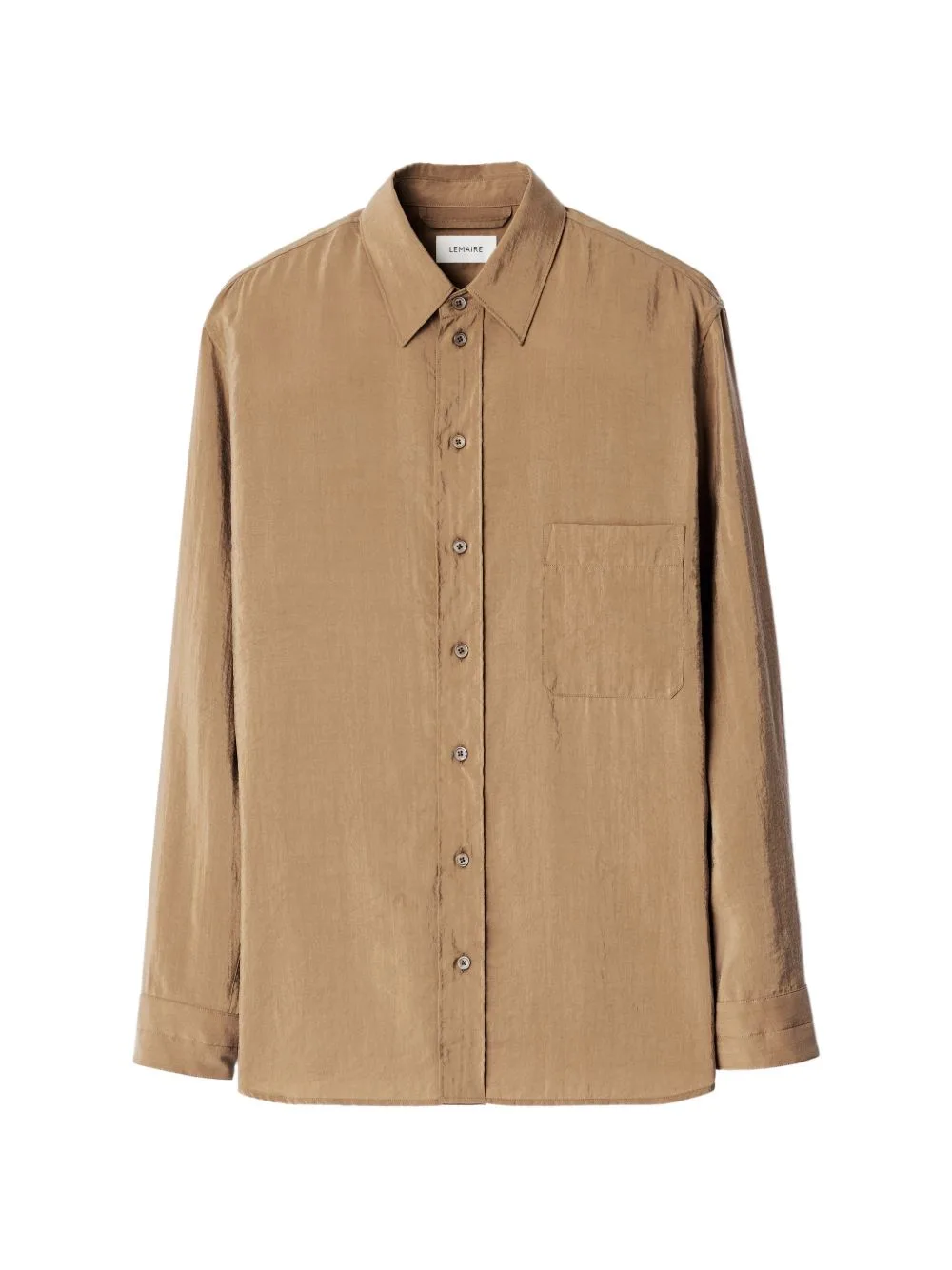Straight Shirt in Dry Silk by LEMAIRE