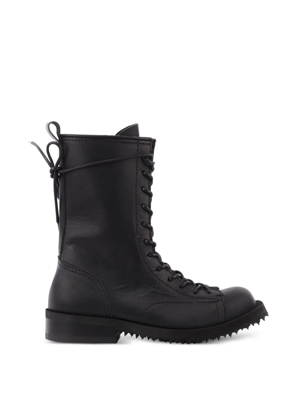 Lace-Up Leather Combat Boots