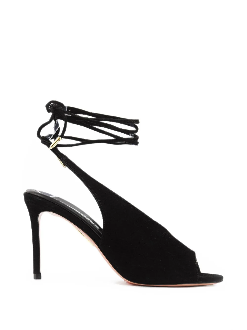 Lais Lace-Up Suede Sandals by Aquazzura