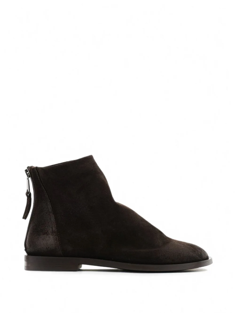 Asymmetrical Suede Ankle Boots by Elena Iachi