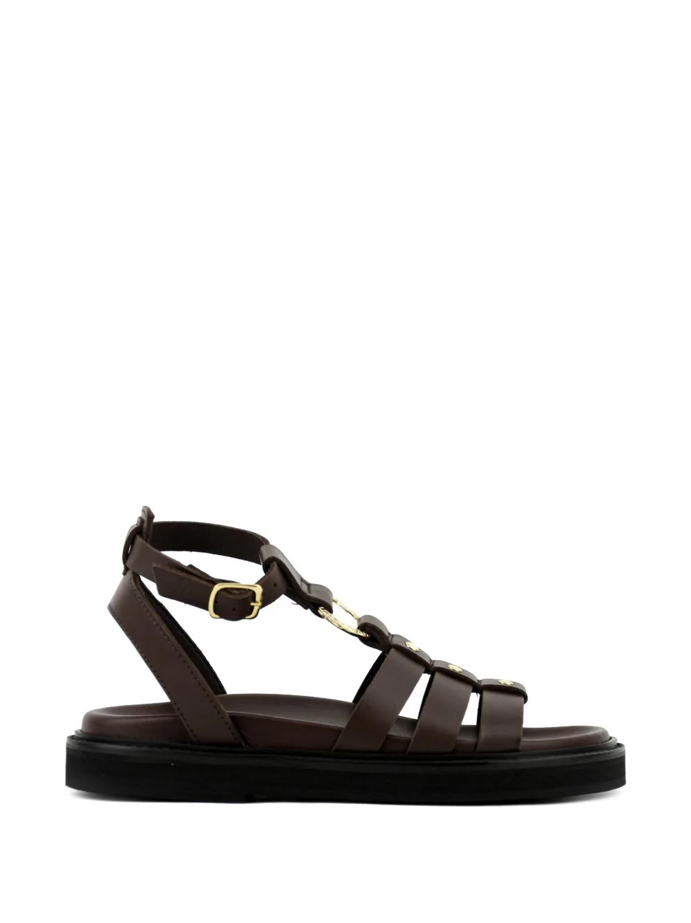 Naxos Stud-Embellished Flat Sandals by TORAL SHOES