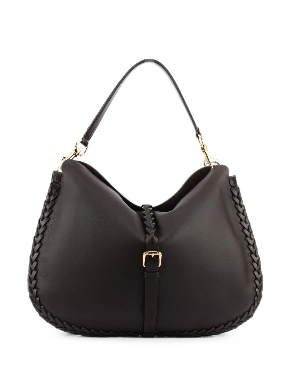 Pony Braided Leather Shoulder Bag by ETRO