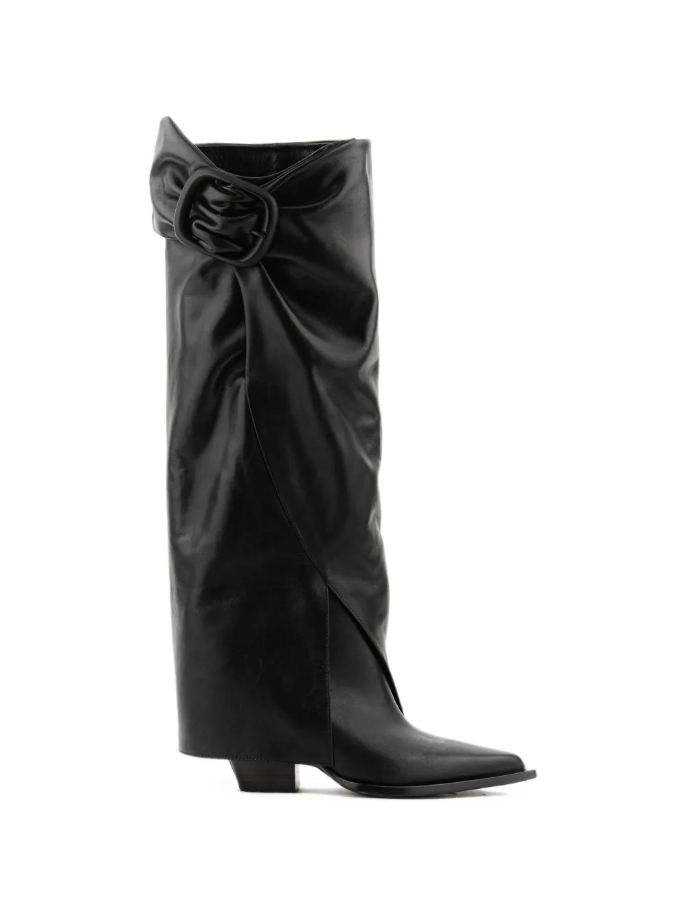 Buckle-Detail Knee-High Boots by Elena Iachi