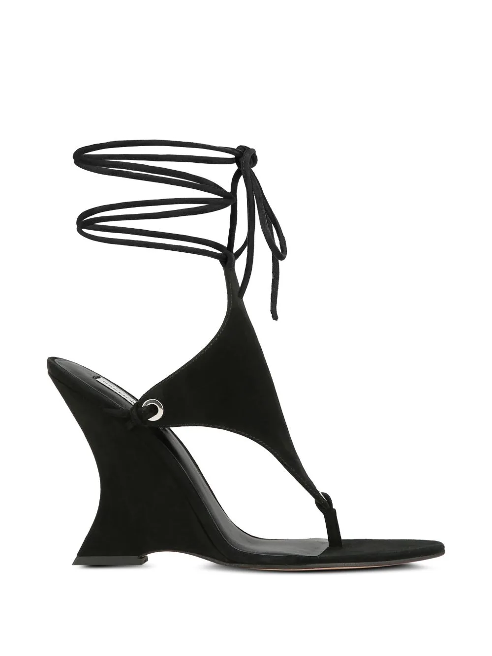 Rampage Lace-Up Wedge Pumps by NAKED WOLFE