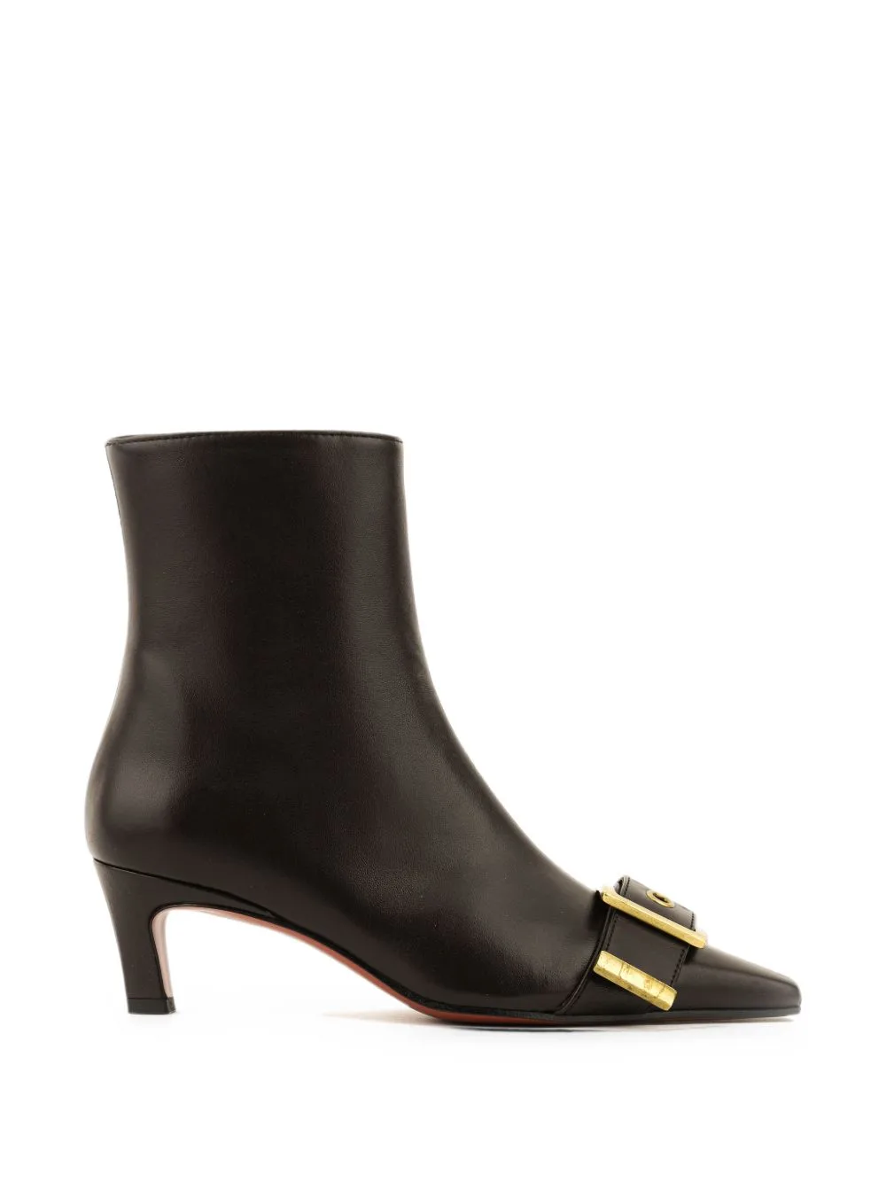 Buckle-Detail Square-Toe Ankle Boots by Paul Warmer