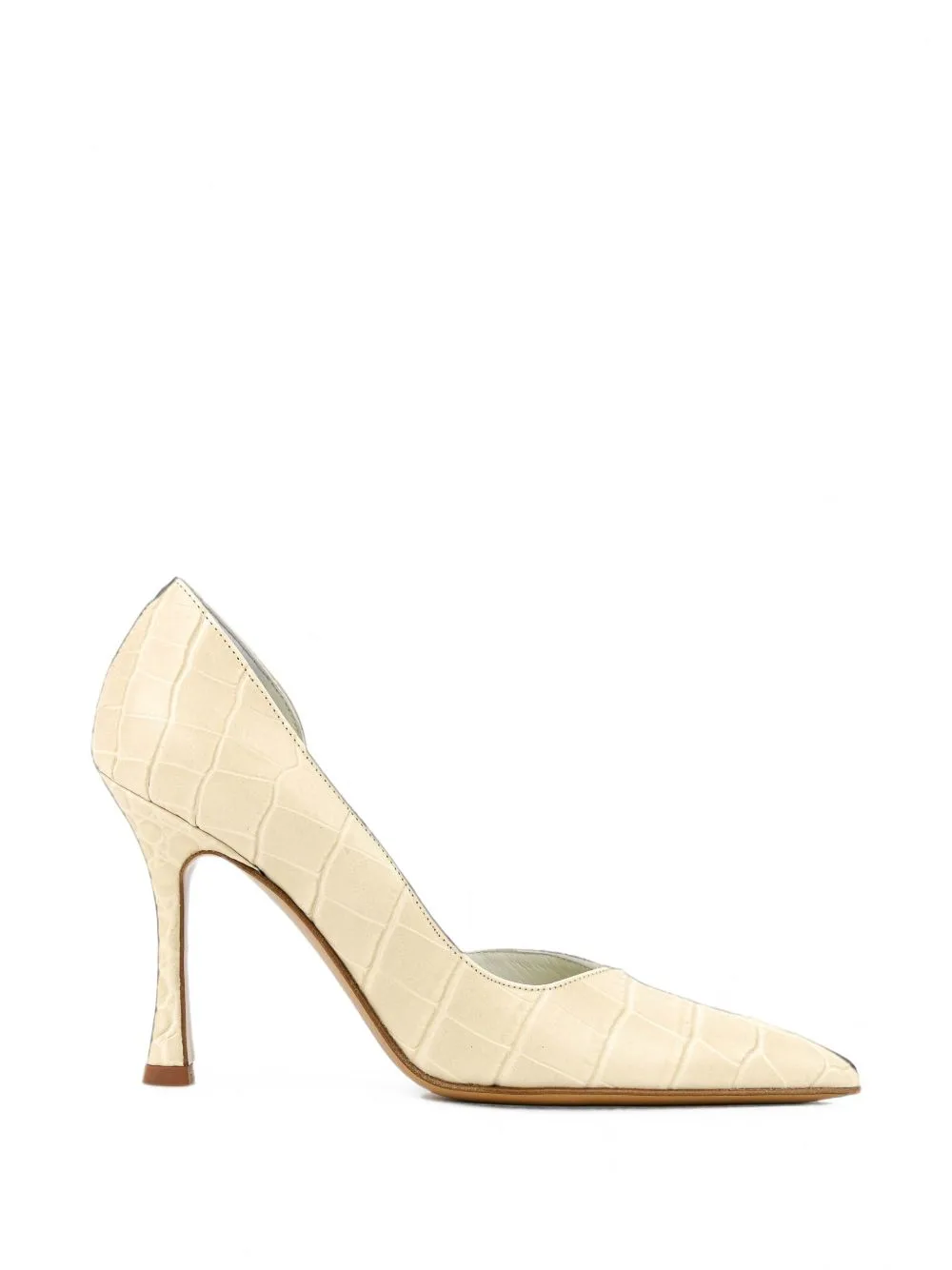 Crocodile-Effect D'orsay Pumps by Paul Warmer