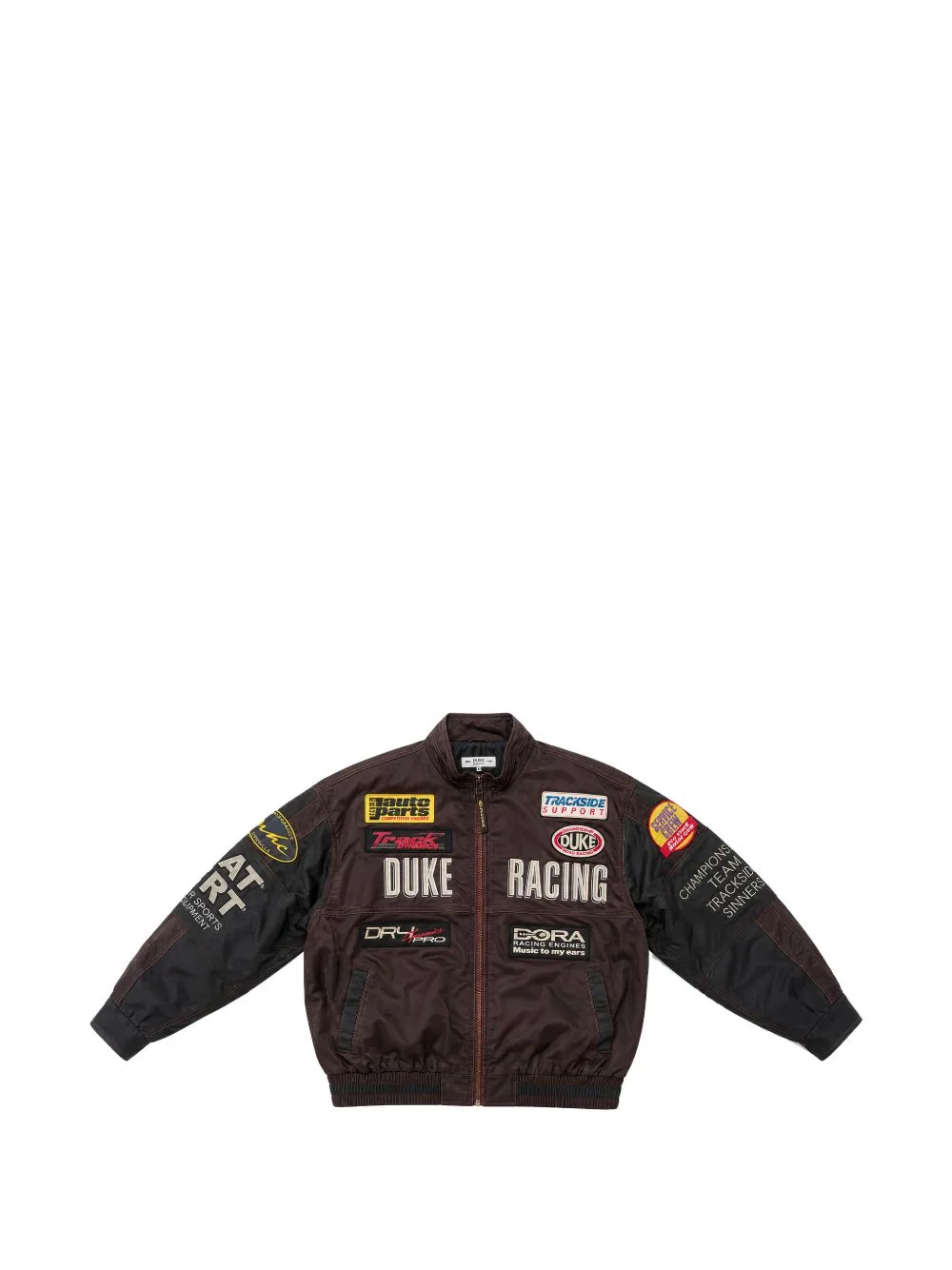 DR4 Trackside Patch-Detail Bomber Jacket by DUKE & DEXTER