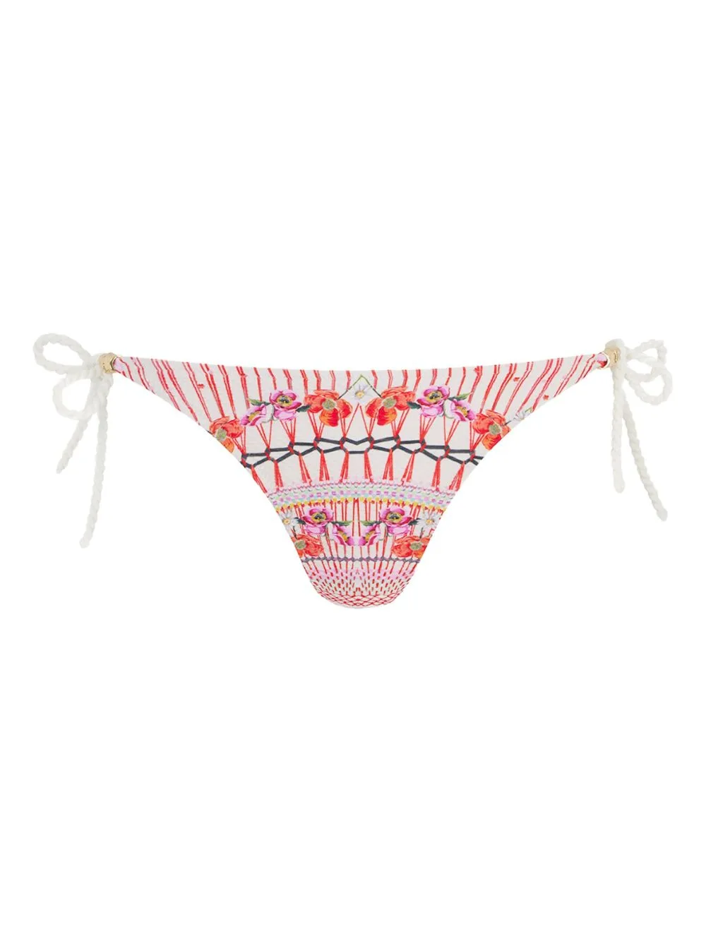 Pomegranate Floral-Print Bikini Bottom by Temperley London