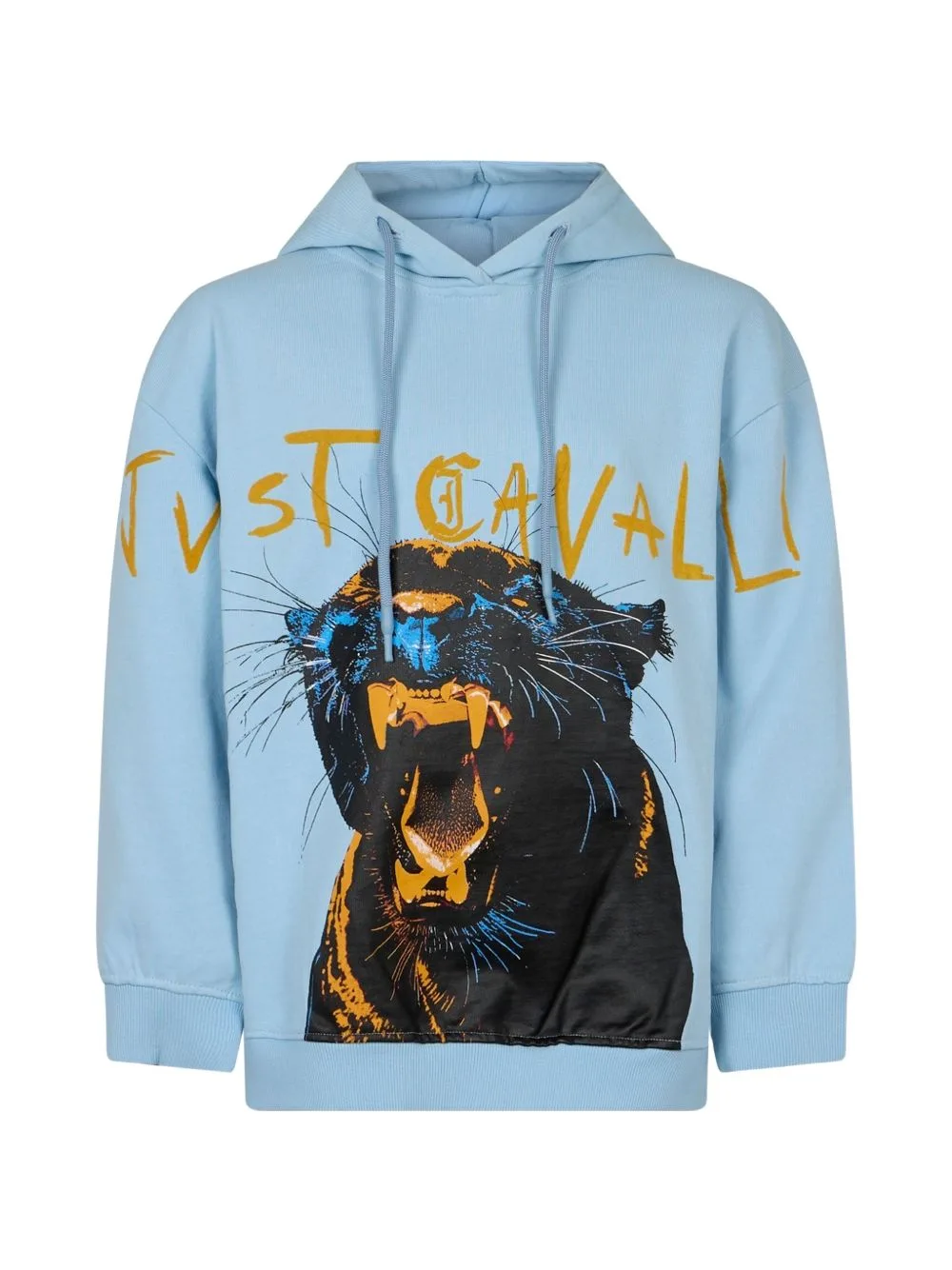 Panther-Print Hoodie by Just Cavalli