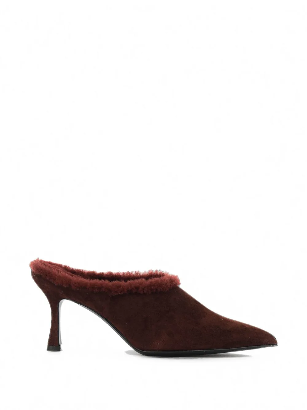 Shearling-Trim Suede Mules by GUGLIELMO ROTTA