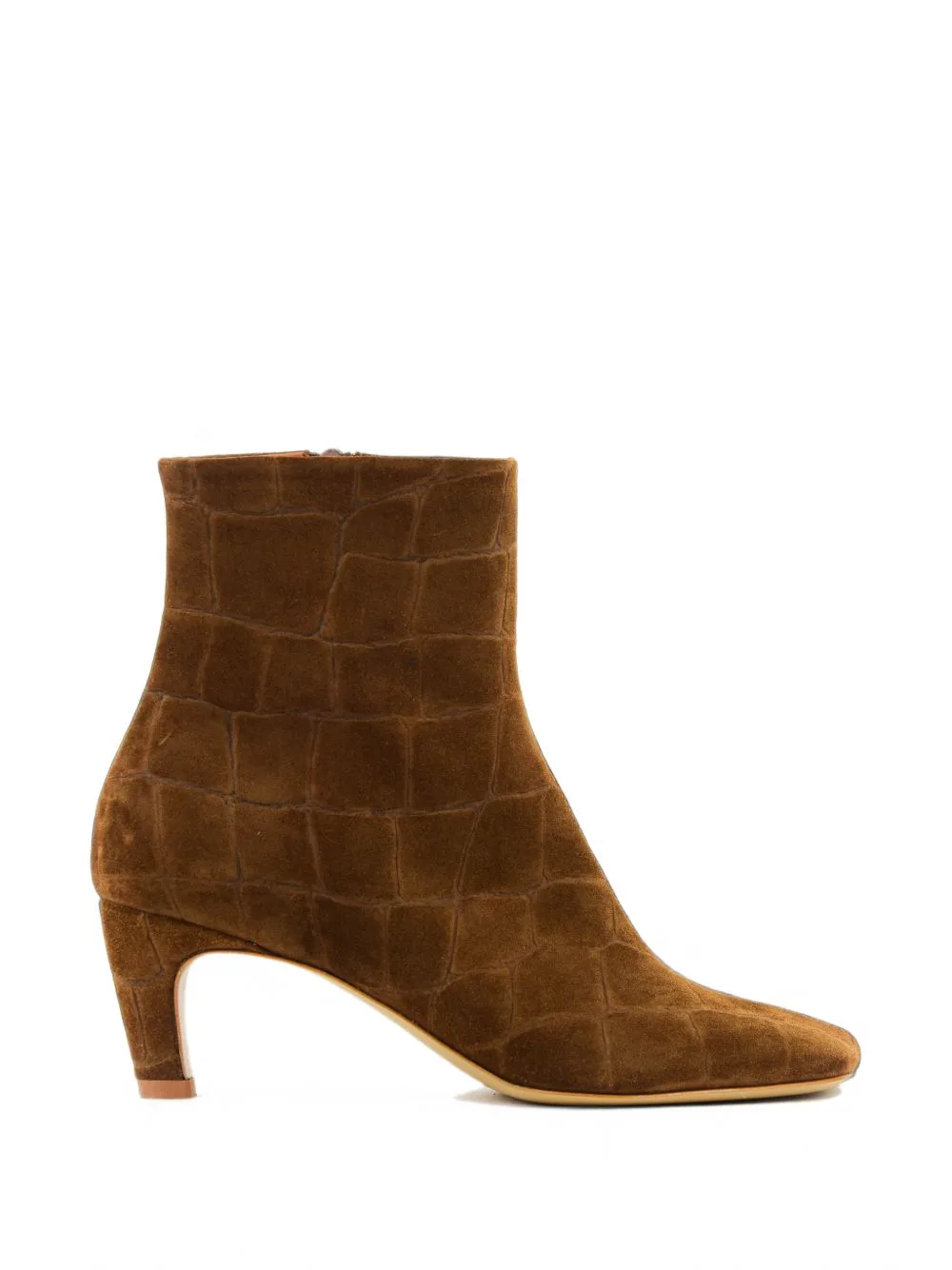 Croc-Effect Ankle Boots by Elena Iachi