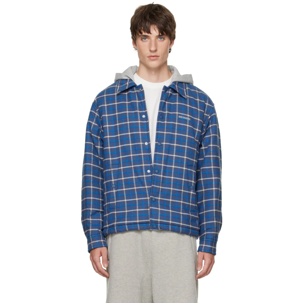 Hooded Shirt Jacket by We11done