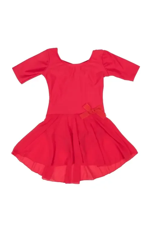 Short Sleeve Skirted Leotard by Leveret