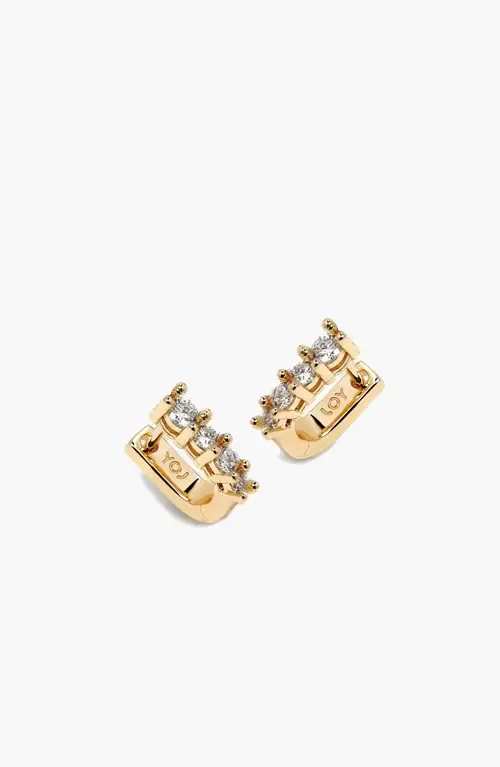 Marlo Mini Crystal Hoop Earrings by YOJ