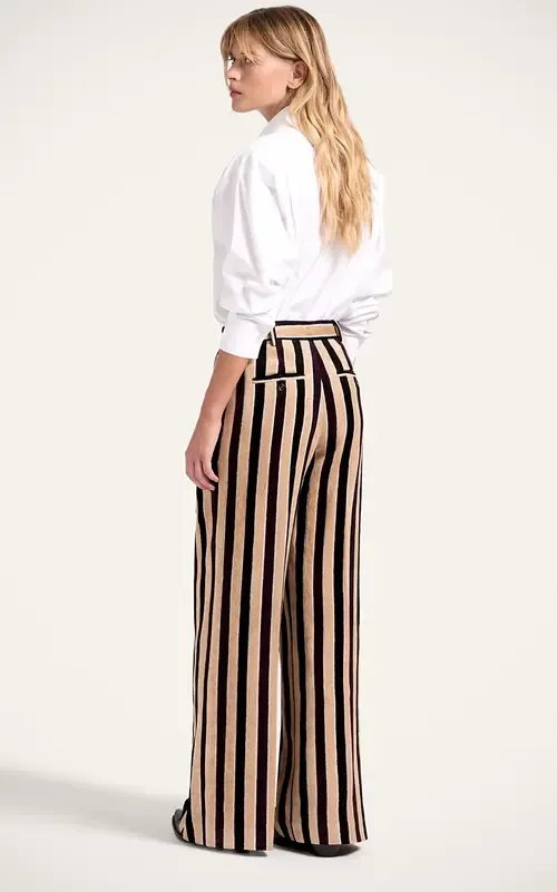 Loose Pants in Stripes by La DoubleJ