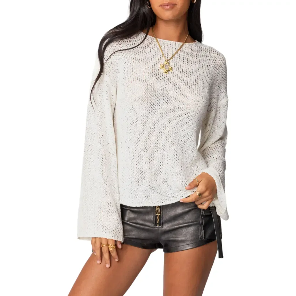 Relaxed Lightweight Sweater by EDIKTED