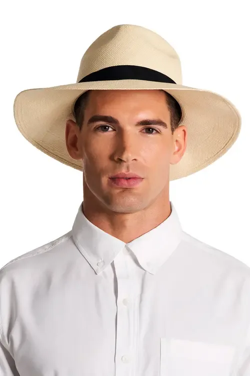 Cuenca Wide Brim Panama Hat, UPF 50+ Sun Protection by Coolibar