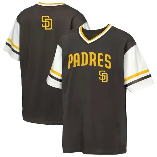 Outerstuff Brown San Diego Padres Big League Base Runner Ringer T-Shirt by Outerstuff