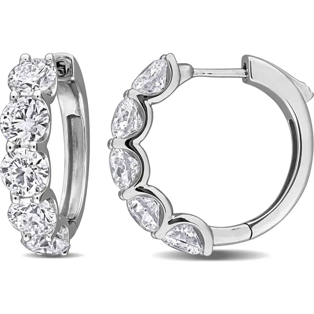 5ct. t.w. Lab-Grown Diamond Hoop Earrings 14k by Julianna B.