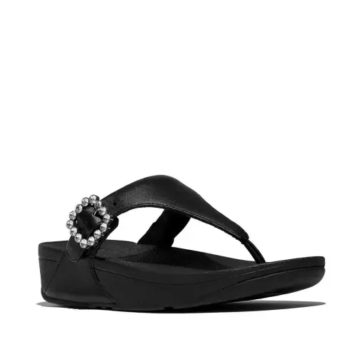 Lulu Crystal-Buckle Toe-Post by FitFlop