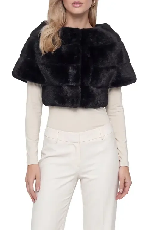 Fur-Free Mink (faux Fur) Capelet