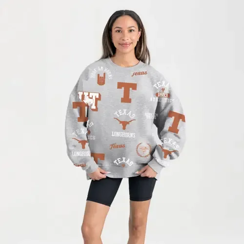 Gameday Couture Gray Texas Longhorns Always on Repeat Fleece Sweatshirt by GAMEDAY COUTURE