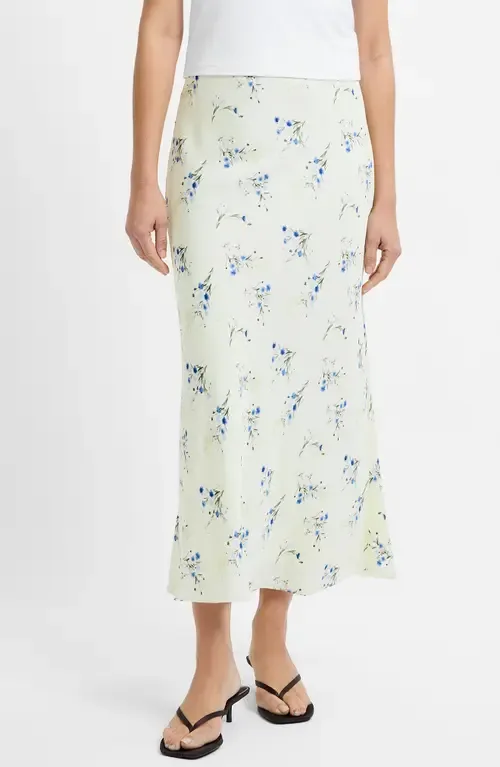 Harper Fleur Floral Bias Cut Midi Skirt
