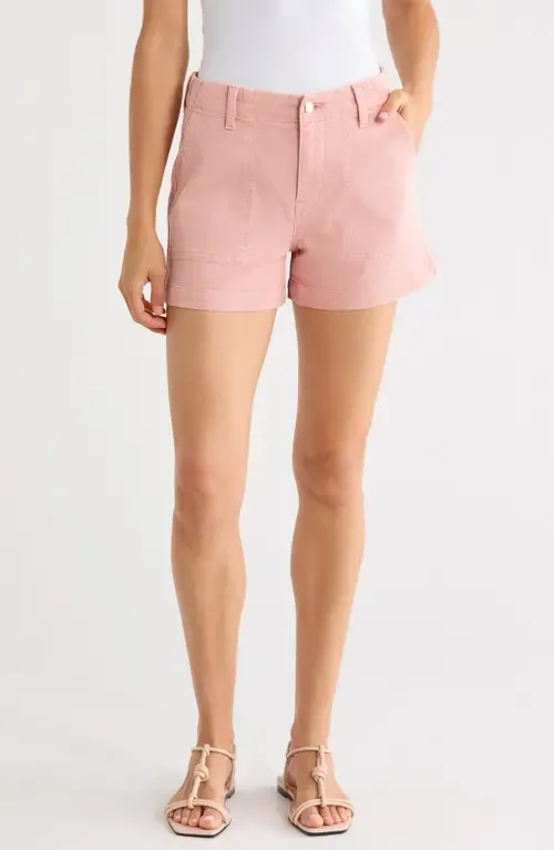 Analeigh High Waist Workwear Twill Shorts by AG