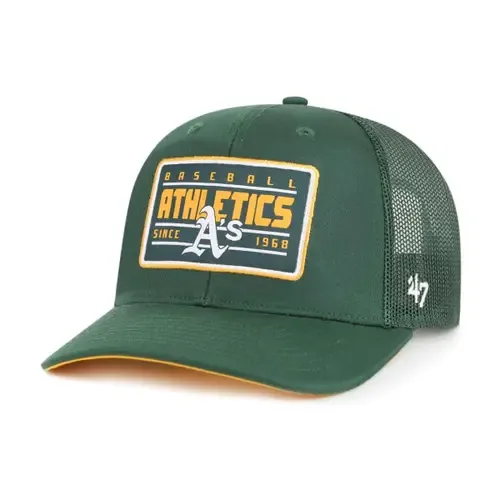 '47 Green Oakland Athletics Hardline Trucker Adjustable Hat by '47