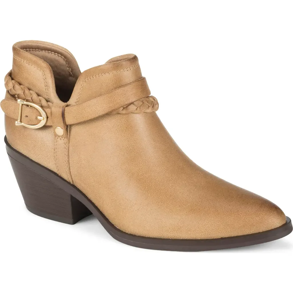 Daisie Block Heel Ankle Bootie by BARETRAPS