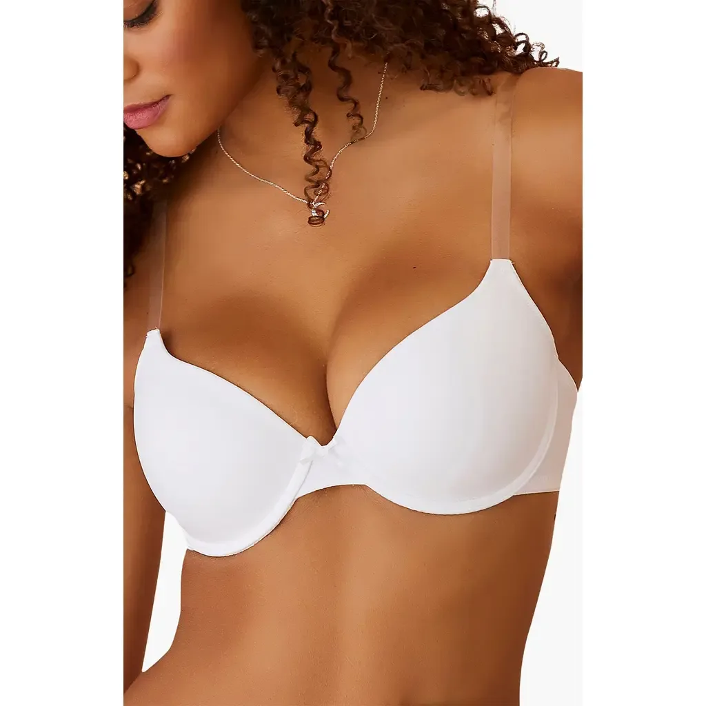 Underwire Clear Strap T-Shirt Bra by LASCANA