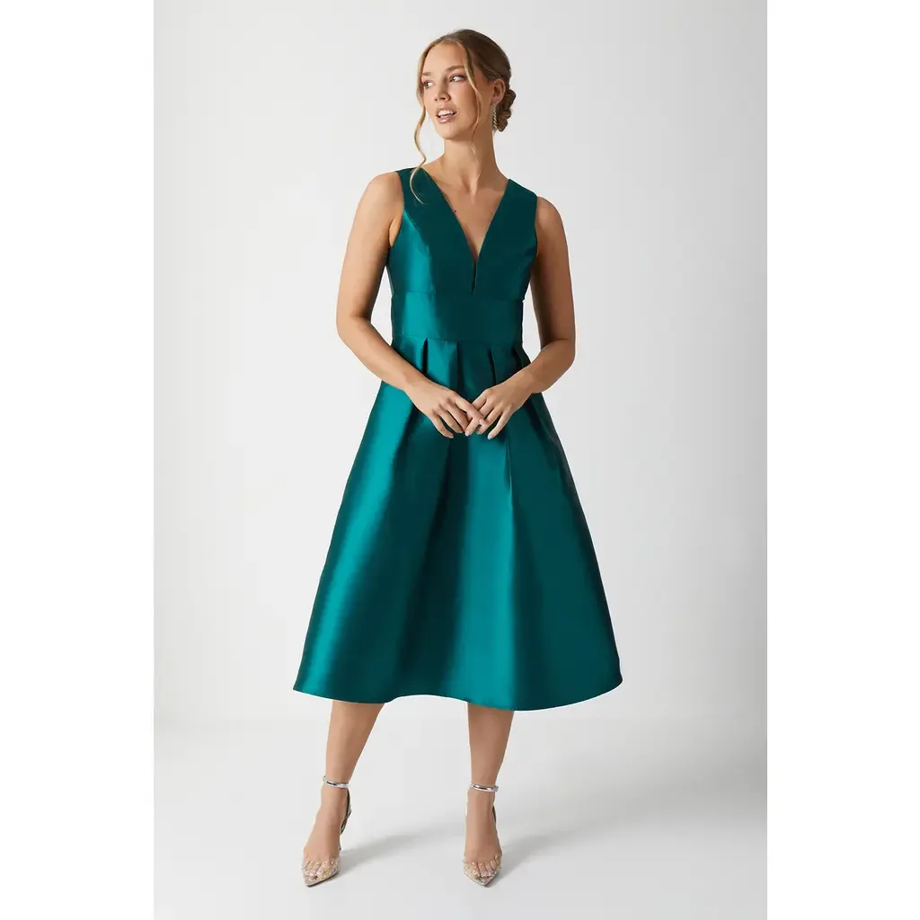 Twill Midi Bridesmaid Dress by Coast
