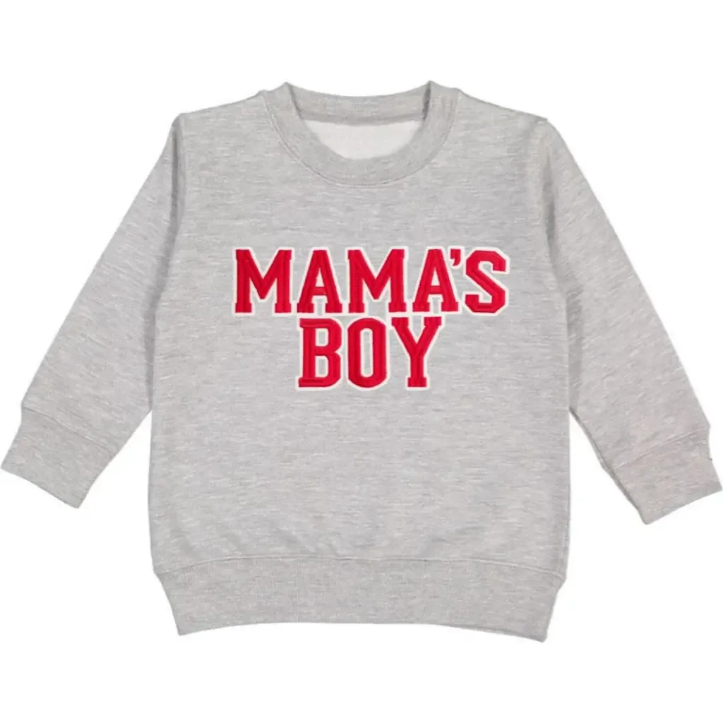 Mama's Boy Varsity Patch Sweatshirt by Sweet Wink