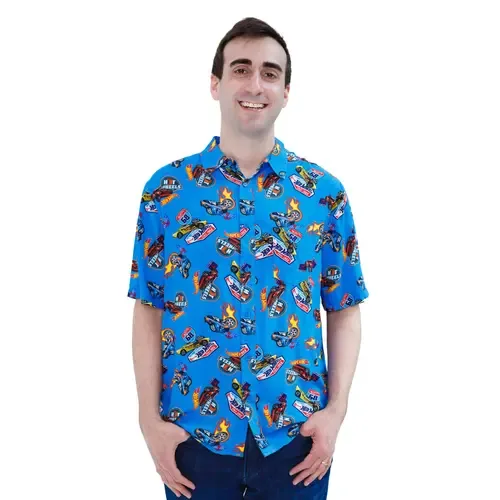 Short Sleeve Button Down Shirt by Hot Wheels