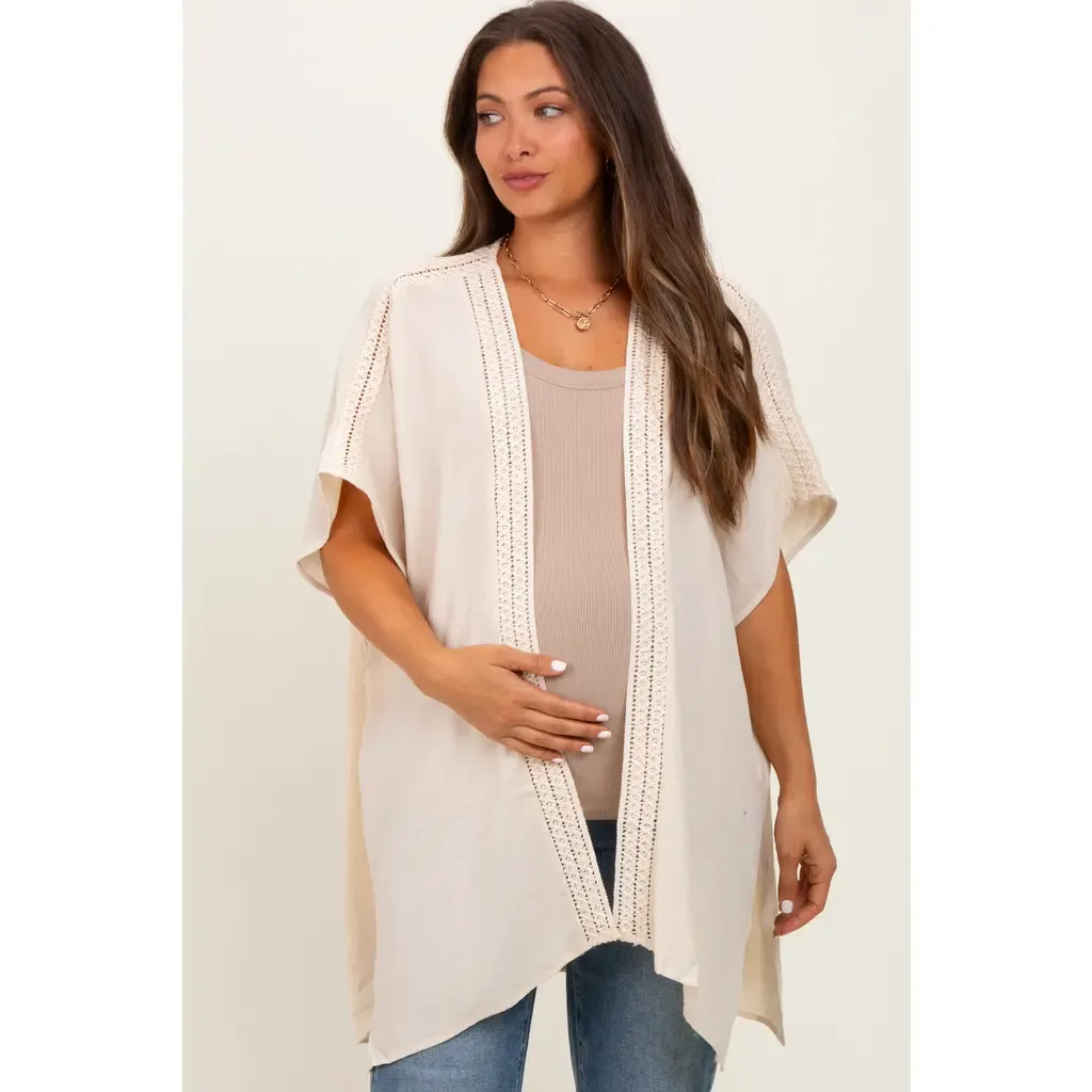 Crochet Trim Rustic Cover Up by PinkBlush