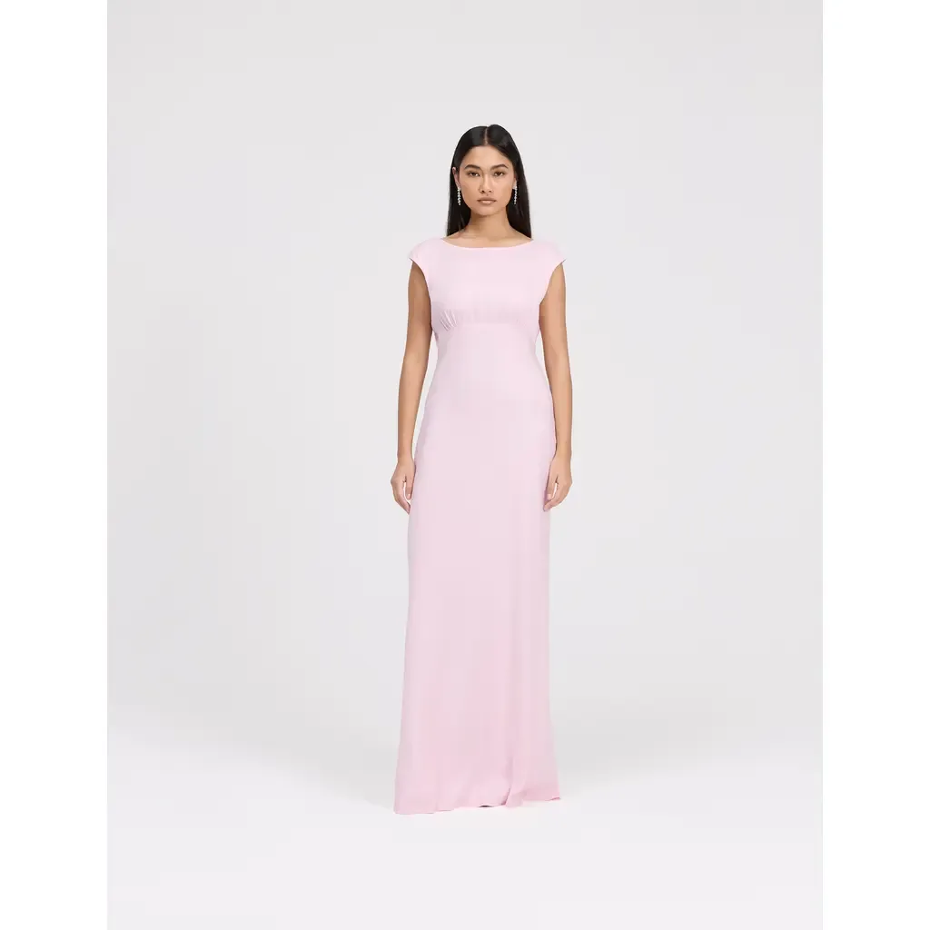 Octavia Cowl Back Satin Maxi Dress by Ghost London