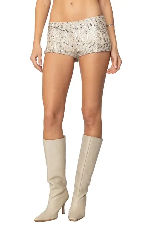 Sequin Micro Shorts by EDIKTED