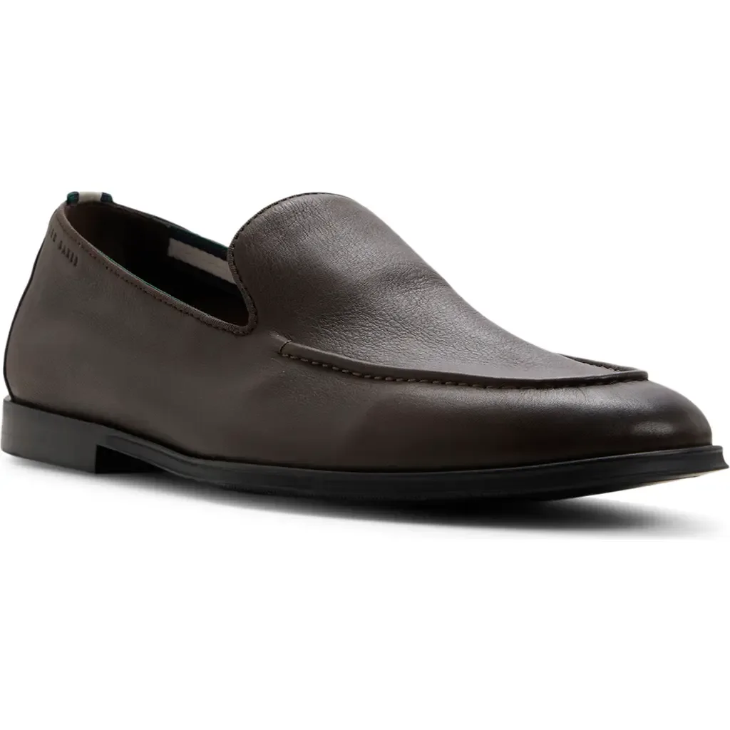 Croxley Loafer in Cafe Grainy Leather by Ted Baker London