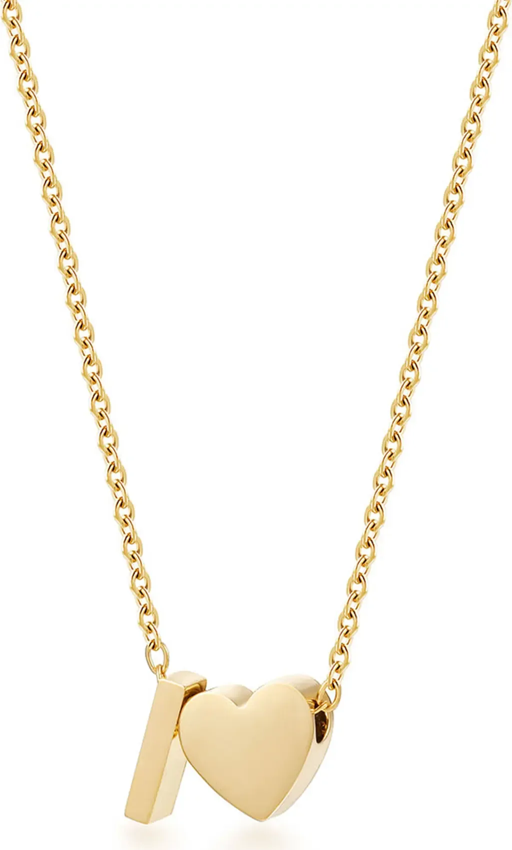 Initial Heart Pendant Necklace by Jane Basch Designs
