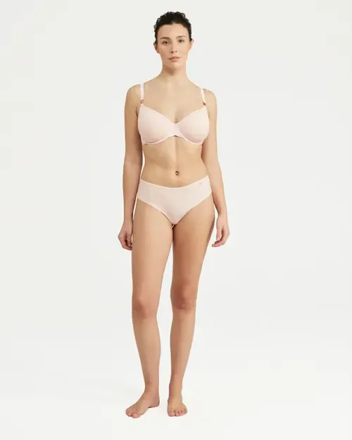 The Stretch Mid Rise Bikini Brief by Nudea