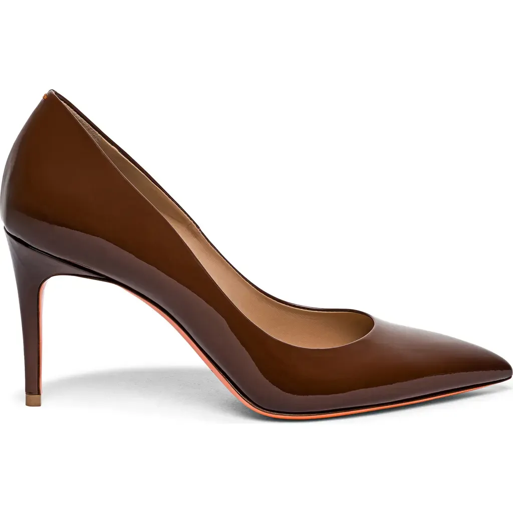 High-Heel Patent Leather Pumps by Santoni
