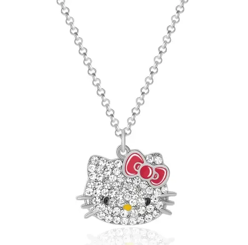 Fashion Pave Crystal Necklace by Hello Kitty