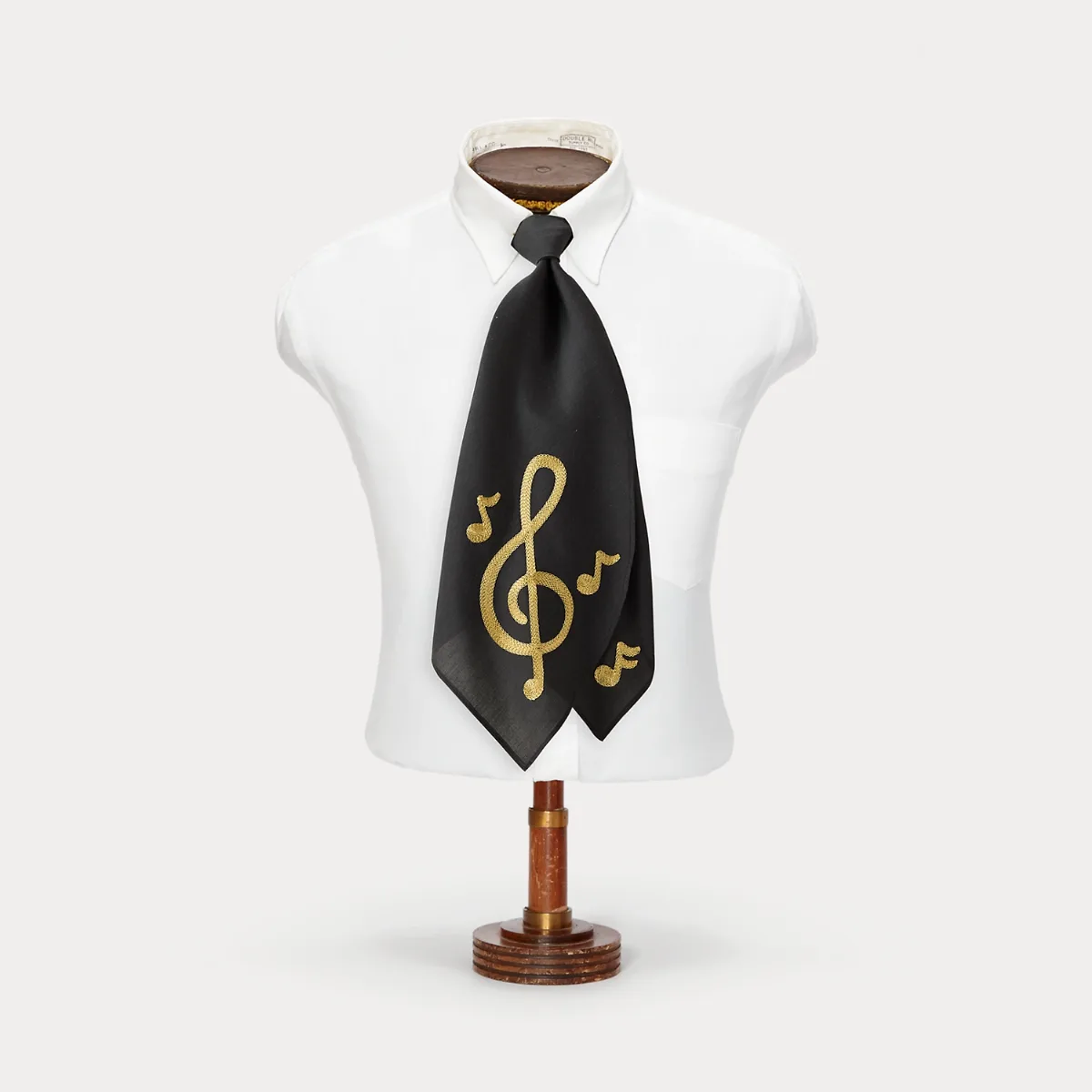 Embroidered Musical-Note Silk Cravat by Ralph Lauren RRL