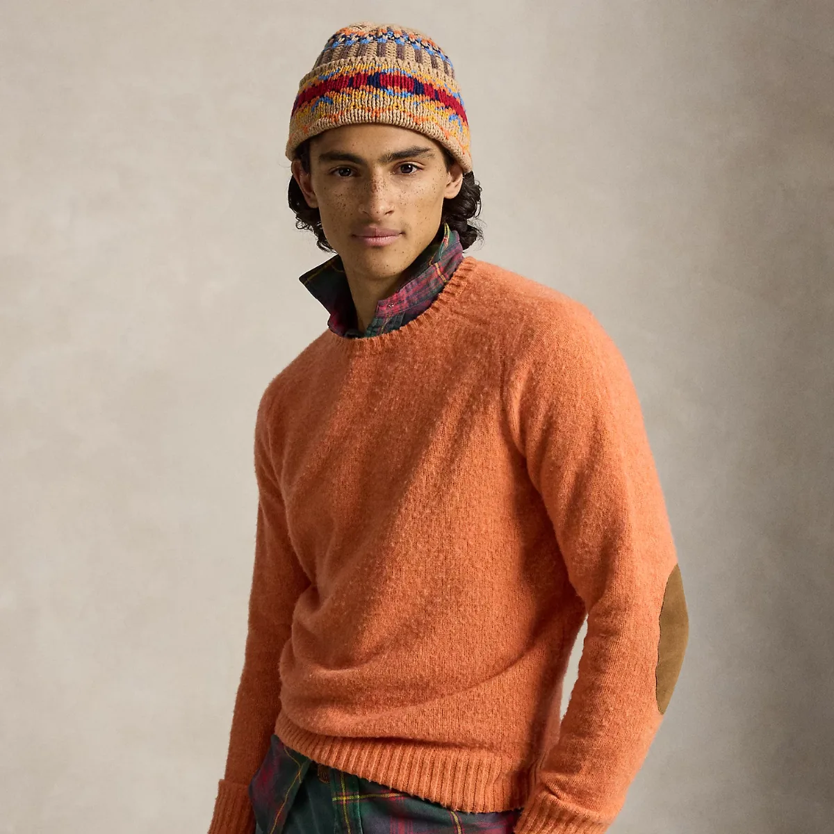 Suede-Patch Wool-Cashmere Jumper by Polo Ralph Lauren