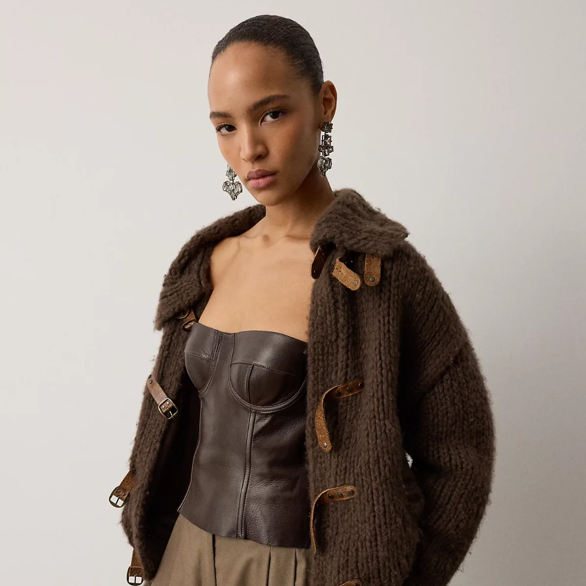 Cashmere Jumper Flight Jacket by Ralph Lauren Collection