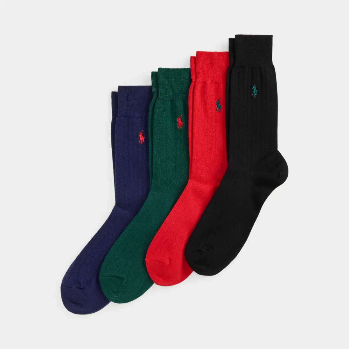 Rib-Knit Wool-Blend Sock 4-Pack Gift Set by Polo Ralph Lauren